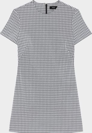 Theory Short-Sleeve A-Line Mini Dress