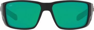 Costa Mens Blackfin Pro Sunglasses In Matte Black Green Mirror 580G