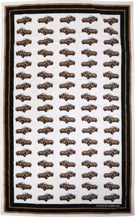 Dolce & Gabbana Beach Towel - unisex - Handdoeken - Wit - ONE Size - Katoen - Home