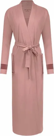 Velvette Womens Pima Cotton & Modal Wrap Robe In Rose