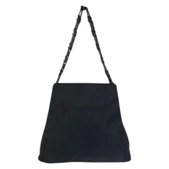Prada Pre-owned Shoulder Bags, female, Black, Size: ONE SIZE Pre-owned Tessuto Nylon Shoulder Bag