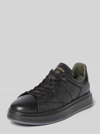 Woolrich Sneaker aus Leder mit Plateausohle in Black, Gr&ouml;&szlig;e 40