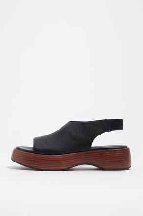 Bimba & Lola Closed-Toe Platform Sandals in Black at Nordstrom, Size 39