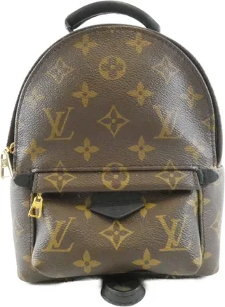 Louis Vuitton Brown Coated Canvas Backpack (Pre-Owned)