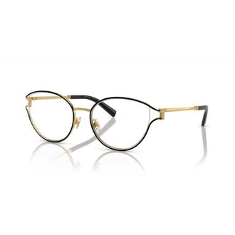 Tiffany & Co. Zwart Goud Brilmontuur - unisex - Brillen - Zwart - 54 MM - Accessoires