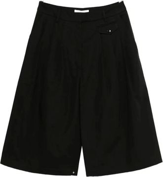 Tibi Dames, Korte broeken, Zwart, Maat: 2XS Katoen