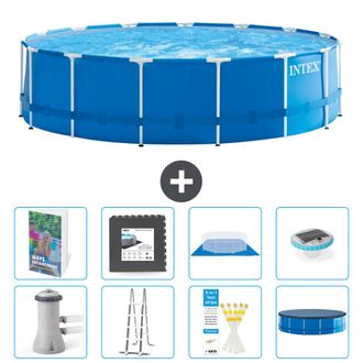 Intex Piscina Con Estructura Redonda - 457x122 Cm - 9-piezas S608
