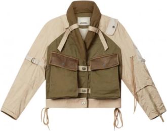 Isabel Marant Shawl-Collar Blouson Jacket - Dames - Zomerjassen - Veelkleurig - XS - Katoen - Jassen