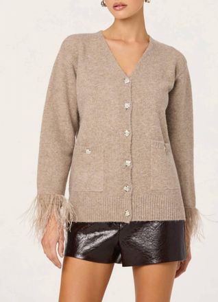 Astr Grie Cardigan In Beige