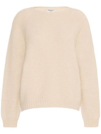 Weekend Relaxed-Fit Knit Sweater with Ribbed Details