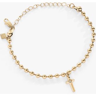 Alex and Ani Cross Ball Chain Bracelet in Gold at Nordstrom