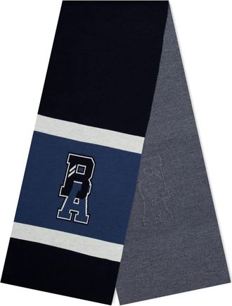 BOSS Sciarpa a righe varsity - Blu