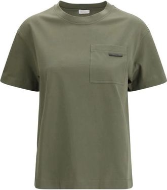 Brunello Cucinelli Donna, Top, Verde, S, new