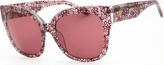 Bebe BB7248 612 Womens Sunglasses Red Size 56