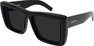 Saint Laurent SL 900 Howl Zonnebril - unisex - Zonnebrillen - Zwart - 61 MM - Nylon - Accessoires