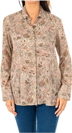 La Martina Long Sleeve Shirt - Dames - Overhemden - Veelkleurig - XS - Overhemden