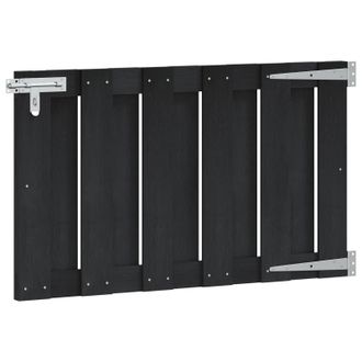 vidaXL Puerta De Jard&iacute;n 100 X 60 Cm Wpc Y Aluminio Negro Vidaxl