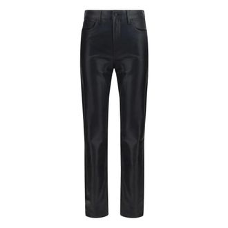 L'agence Pantalones de piel - Trousers - Mujer - Negro - W26