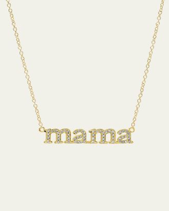 Jennifer Meyer 18k Diamond Mama Necklace