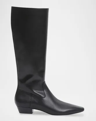 SIMKHAI Lowen Leather Knee-High Boots