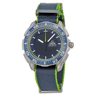Omega Skywalker X-33 Chronograph Analog Digital Dial Blue and Green Nylon Mens Watch 31892457903001