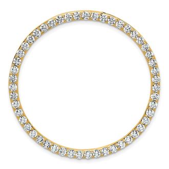 Diamond2Deal 14k Gold Lab Grown Diamond Pendant (3ct, VS, G-H)
