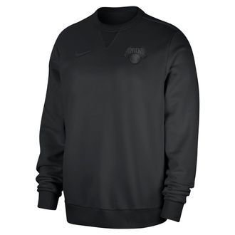 Nike New York Knicks Standard Issue Nike Mens Dri-FIT NBA Crew-Neck Sweatshirt in Black | HM7492-010
