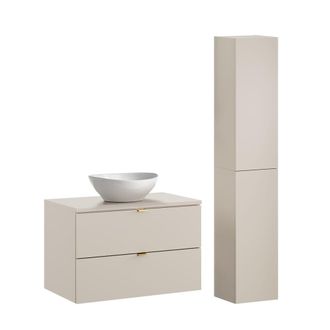 Petits Meubles Set de muebles con lavabo y columna estratificado 80.6cm