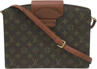 Louis Vuitton Pre-owned Cross Body Bags, male, Brown, Size: ONE SIZE Pre-owned Curcelle Monogram Shoulder Bag