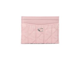 Coach Essential Card Case With Quilting Wallet Womens Handbags Ballerina, Leather/Nappa
