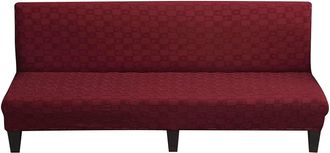 OEM Funda El&aacute;stica Para Sof&aacute; Sin Reposabrazos, Con Base El&aacute;stica Antideslizante, Color Rojo B, Tama&ntilde;o Grande 190-210 Cm