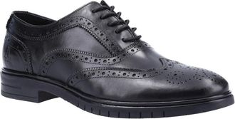 Hush Puppies Heren Santiago Leren Brogues (Zwart)