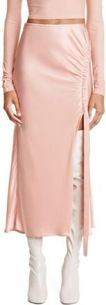 Sally Lapointe Double Face Satin Skirt in Dune at Nordstrom Rack, Size 4