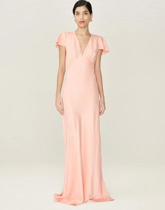 Omnes Womens Fai Dress in Prairie Sunset - Orange - Size: 10