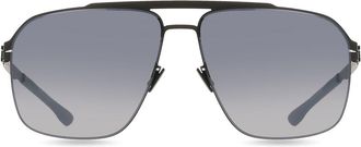 Ic! Berlin M1661 MB 14 Black Mens Sunglasses Black Size 61
