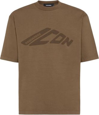 Dsquared2 T-shirt Icon New Generation - Marrone
