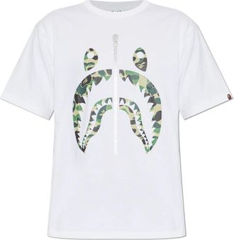 A Bathing Ape 1st Camo Busy Works T-Shirt - Heren - T-shirts - Wit - L - Katoen - Tops