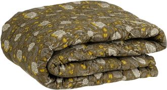 In The Mood Quilt manta de algodón verde 180x130