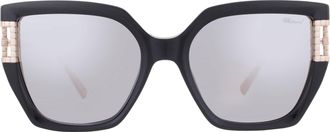Chopard Grey Gradient Butterfly Ladies Sunglasses SCH378M BLKX 55