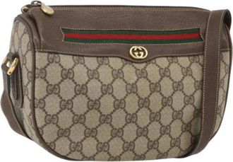 Gucci Pre-owned Cross Body Bags, female, Beige, Size: ONE SIZE Pre-owned Plastic Cross Body Bag