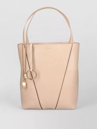 Chlo&eacute; shoulder bag shopper gold tone hardware double handles