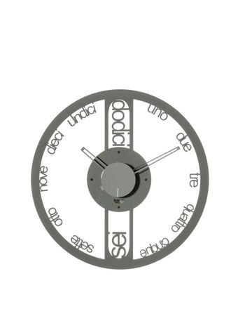 Arti & Mestieri italian-number wall clock (44cm) - unisex - Iron - OS - Grey
