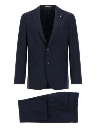 Pal Zileri Vicenza pak met enkele rij knopen - Blauw