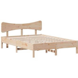 vidaXL Vidaxl - Estructura De Cama Sin Colch&oacute;n Madera Maciza De Pino 135x190 Cm