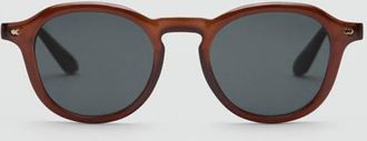 Mango Occhiali da sole montatura semitrasparente marrone - Uomo - Taglia unica - MANGO MAN