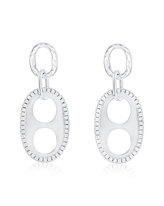 Suzy Levian Suzy Levian Silver Cz Dangle Earrings