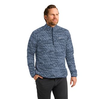 Jack Wolfskin Fleecepullover JACK WOLFSKIN BIG SKY HZ M, Herren, Gr. 3XL, blau (midnight sky), Obermaterial: 100% Polyester, Sweatshirts Fleecepullover