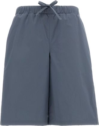 Rier Light Blue Elasticated Waist Cotton Bermuda