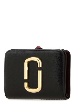 Marc Jacobs Womens Black Leather Wallet Blackmulti Portafogli