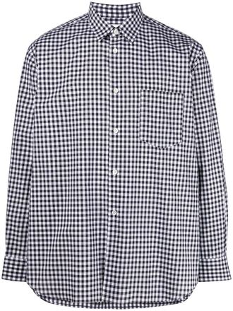 Comme Des Gar&ccedil;ons Camicia a quadretti - Nero